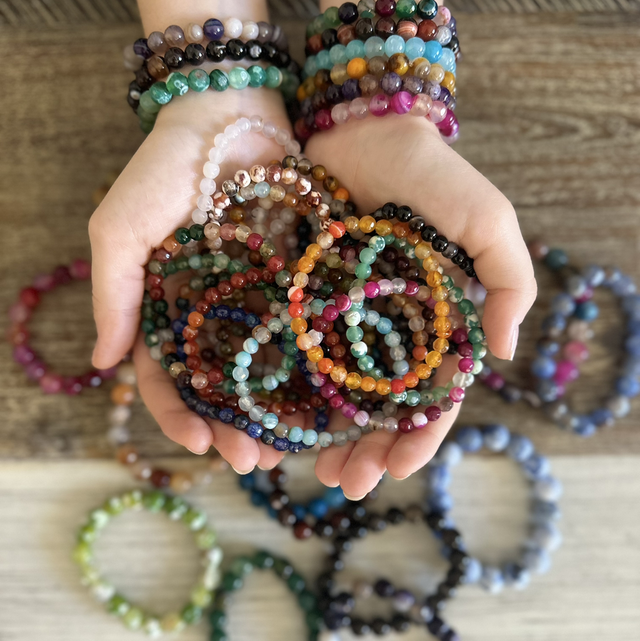 Bracelet Agate 6mm  (de M à R)