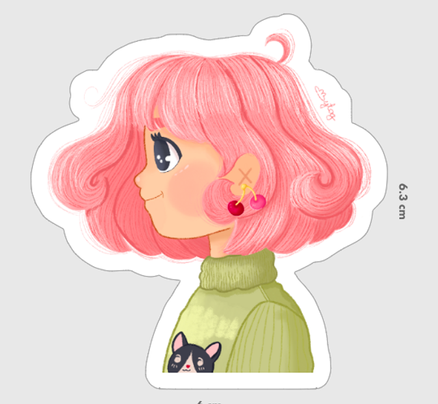 Pink Sticker