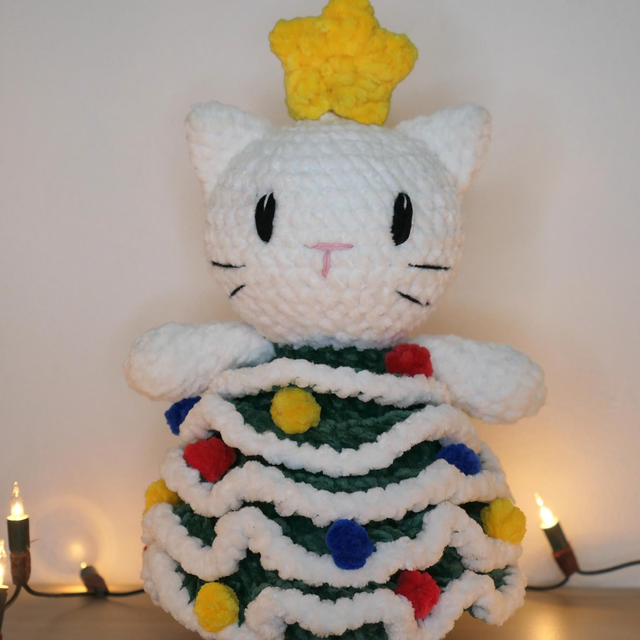 Le chat-pin de Noël 