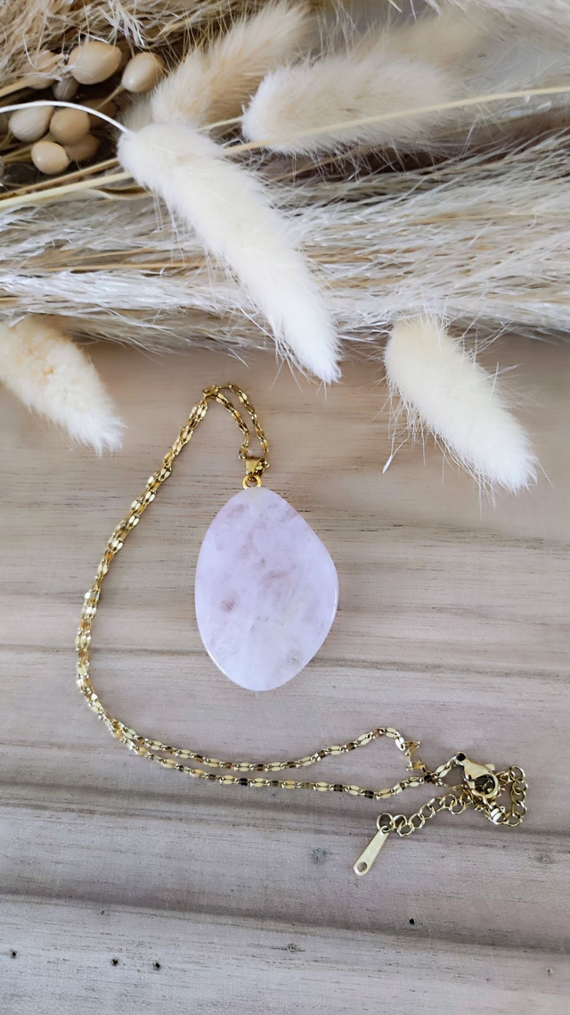 Pendentif "Isis" Quartz rose