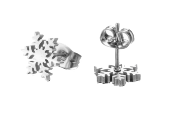 Snowflake Stud Earrings