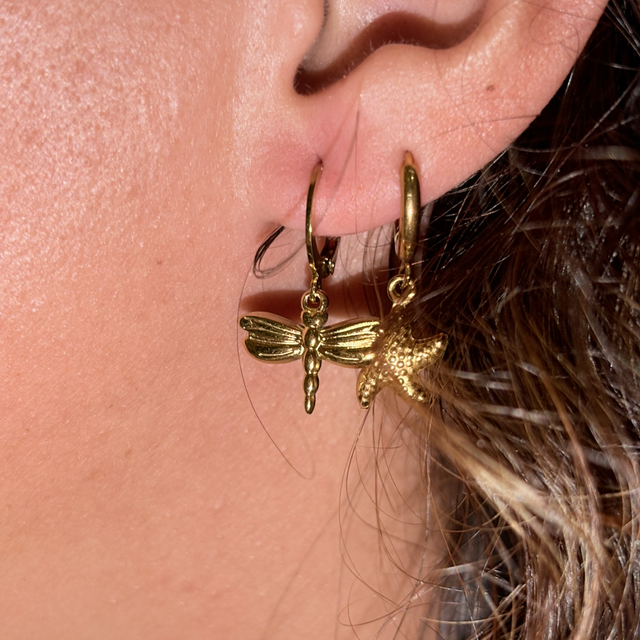 Boucle d’oreille - Libellule 