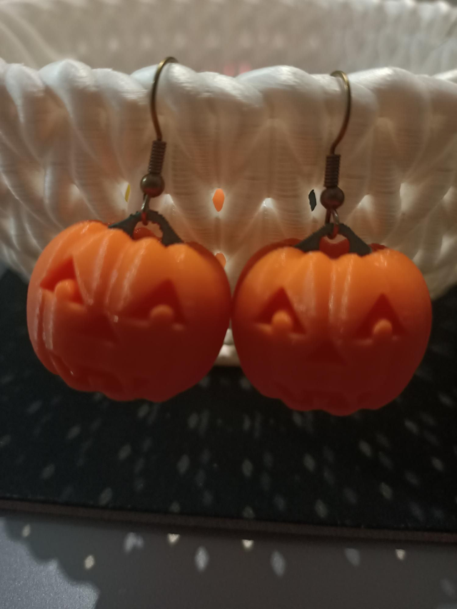 Boucles d'oreilles CITROUILLES 🎃