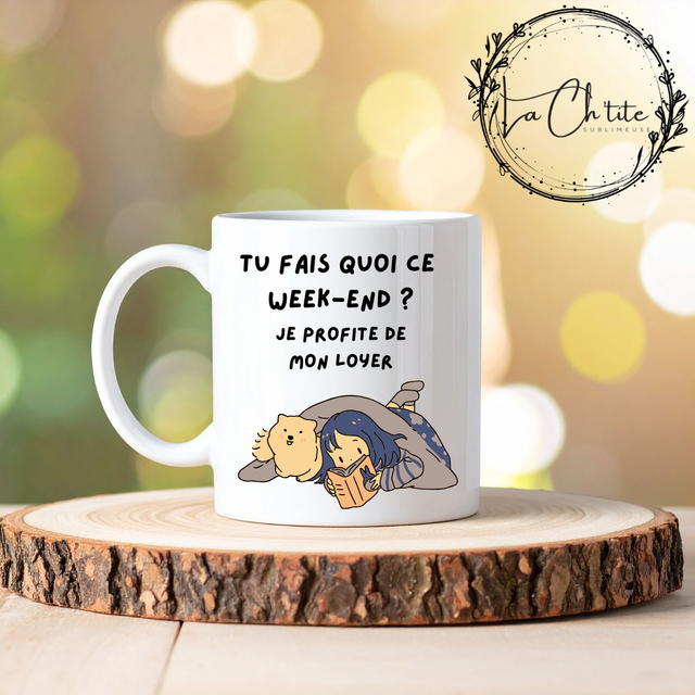 Mug &quot; Tu fais quoi ce week-end ?...&quot;