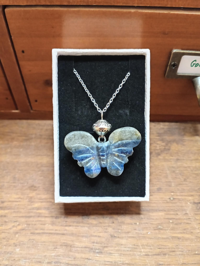 Lapis Lazuli Butterfly Necklace