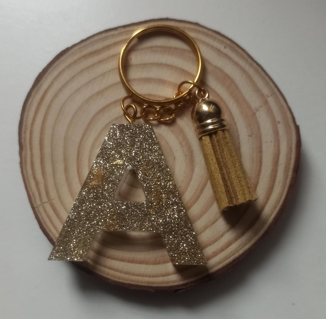 Porte clés lettre - A