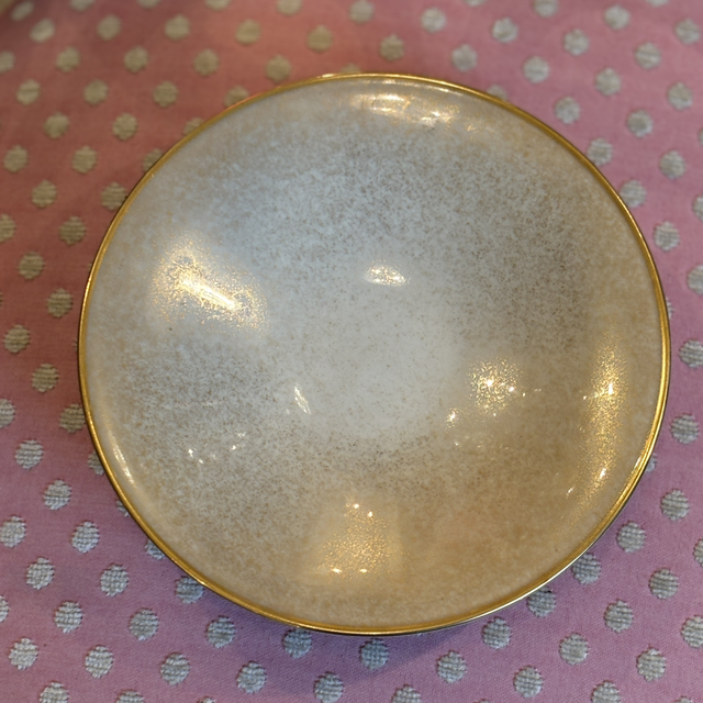 Schale Teller Gold Porzellan