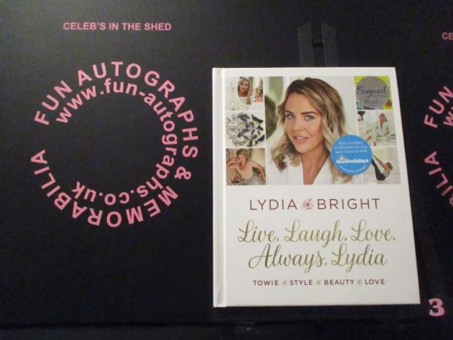 Lydia Bright 'Live, Laugh, Love, Always, Lydia' Authentic Autographed Hardback Book (3)
