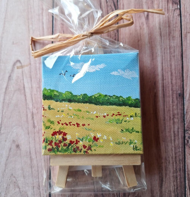 peinture paysage champêtre