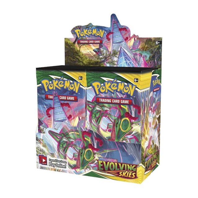Evolving Skies Booster Display Box (36 Packs) Ingles --( ACRILICO INCLUIDO )