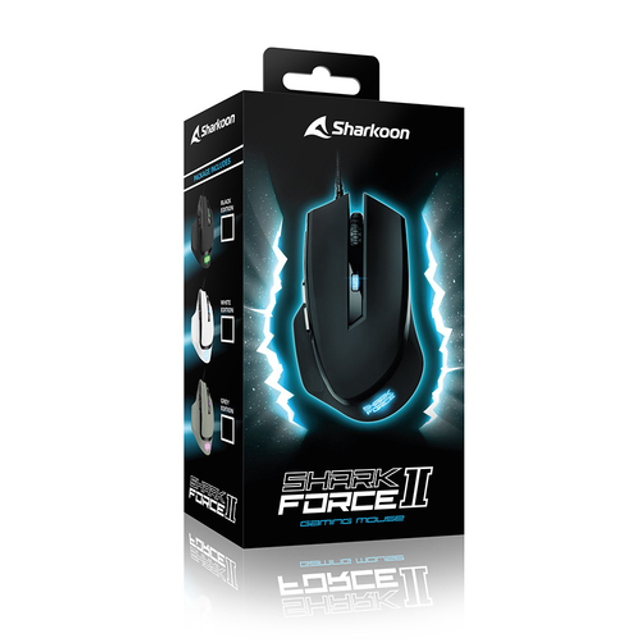 SHARKOON MOUSE GAMING SHARK-FORCE2-BL, 4200 DPI, USB, 1.8MT, NERO