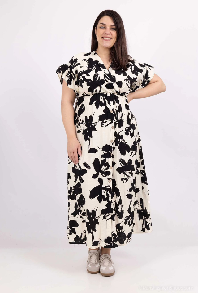 Robe longue boutonnée