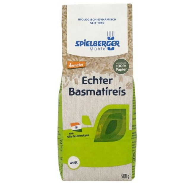 Spielberger Reis Echter Basmatireis weiß, 500g Packung