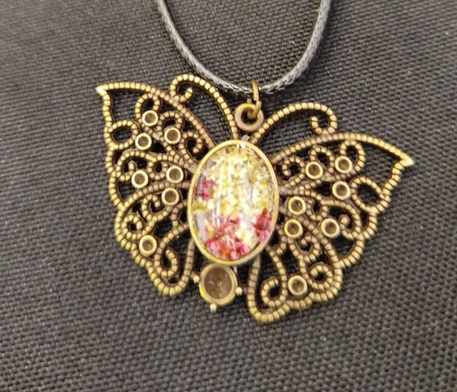 Pendentif fleur de carotte sauvage 