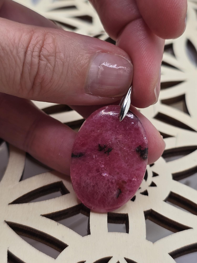 Pendentif Rhodonite Argent 925