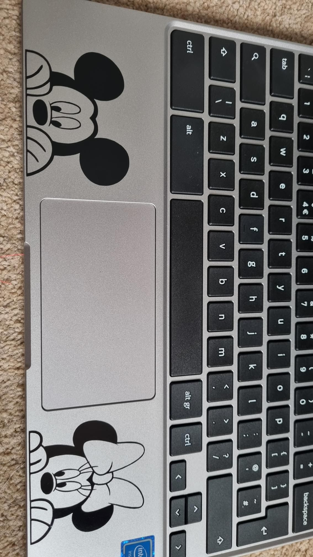 Mickey Minnie Peek A Boo Chromebook Stickers Come As A Pair
