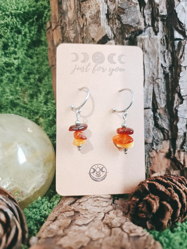 BOUCLES - FREYJA (ambre)