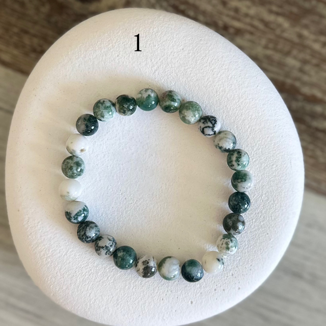 Bracelet Agate 8mm (de 1 à 6)