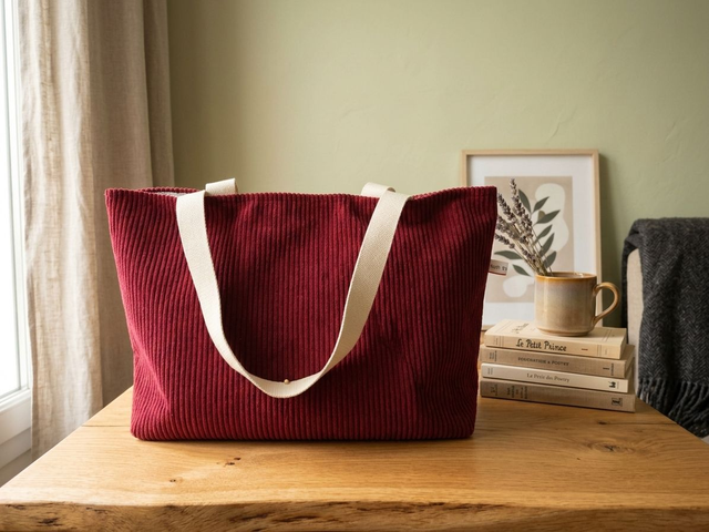 Cabas Chic Bordeaux - Réversible 