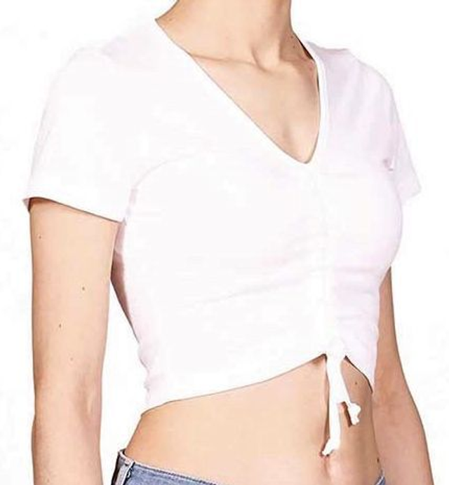 B62393V7 - SHOP ART T-shirt donna mezza manica scollo v