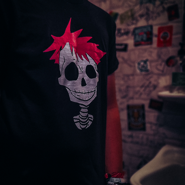 T Shirt Totenkopf (Pink)