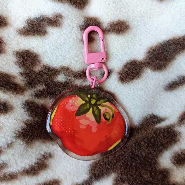 toe may to - acrylic keychain