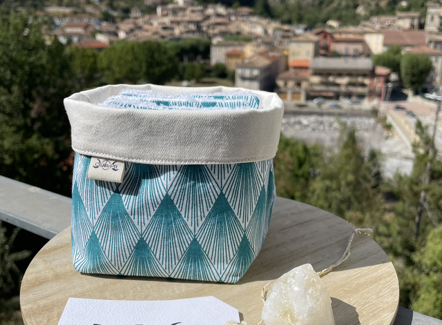 LOSANGES - 10 lingettes + 1 Panier