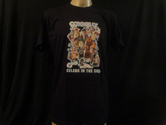 James 'The Truth' Connelly Picture T-Shirt ADULT COTTON UNISEX BLACK (Large) Top