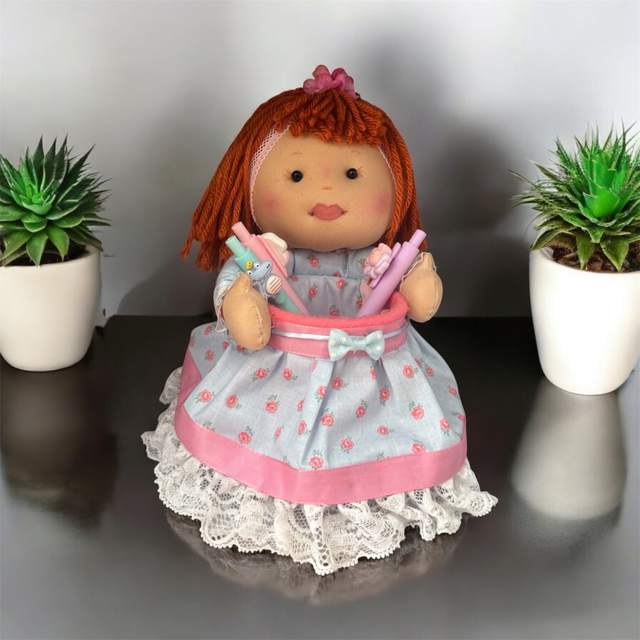 Pen Holder Hand made Girl /2