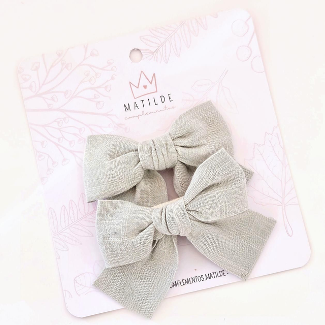 Pinza Lazo Par Verde Liso