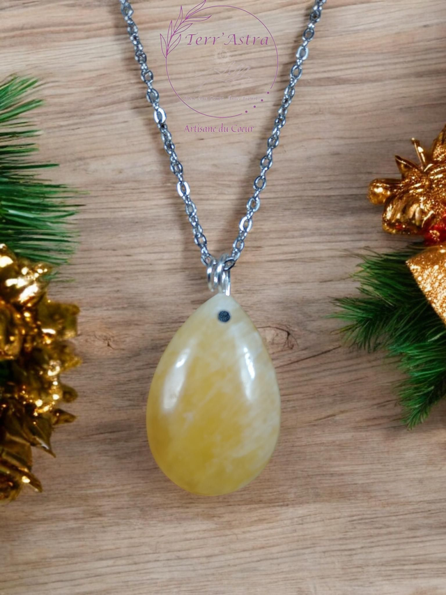 Pendentif en calcite 