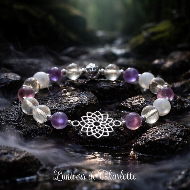 Bracelet 7 "Sahastrara" - Chakra couronne - CH07