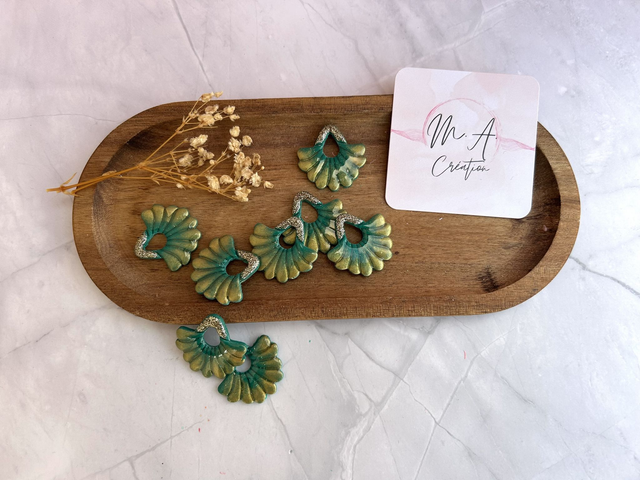 Pampilles éventail vert