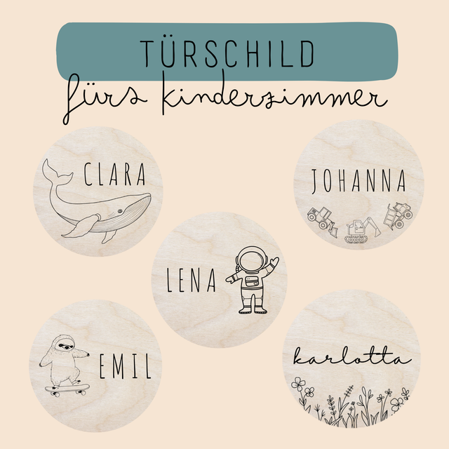 Namensschild/ Türschild (personalisiert)