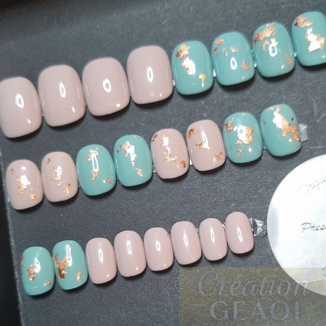 Mix kat copper leaves little carré xs