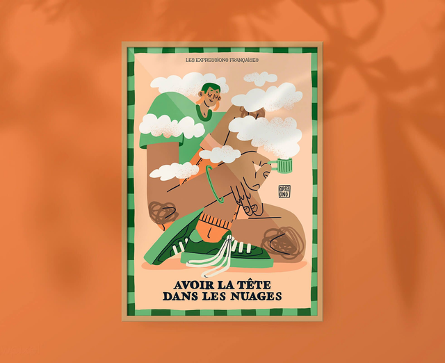 Expressions 🇫🇷 - La tête dans les nuages ☁️