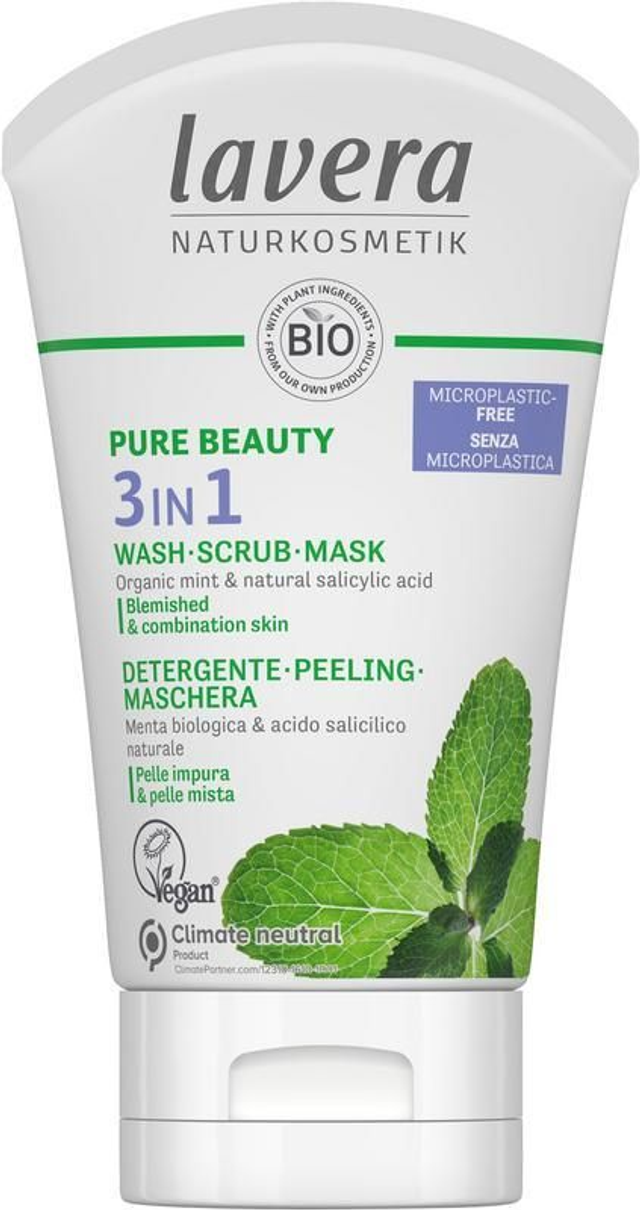 Lavera - pure beauty 3-in-1 wash scrub mask