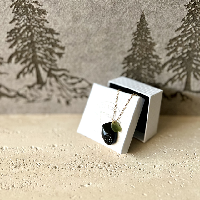 Collier Ébène Sculpté &amp; Trésor Marin 