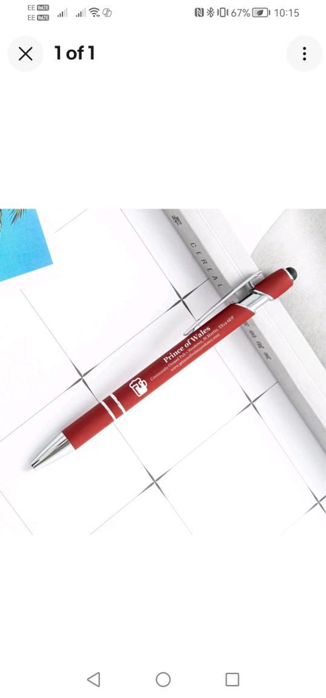 Prince of Wales Stylus Pen (Maroon) 