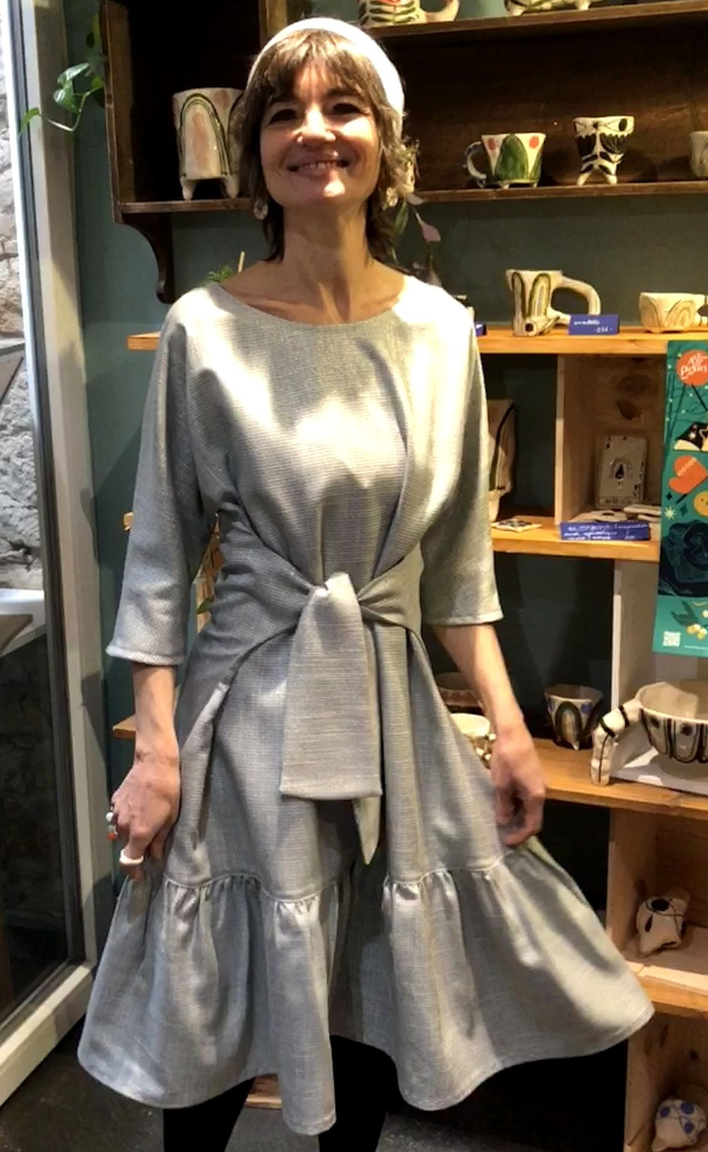  Robe Folkado gris argent