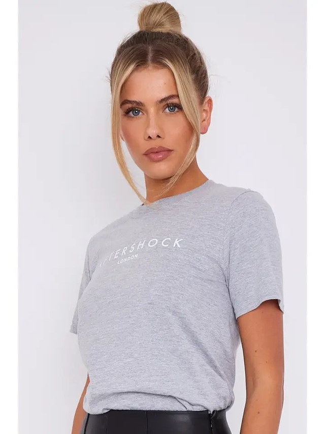 Aftershock London Logo T-Shirt - Grey