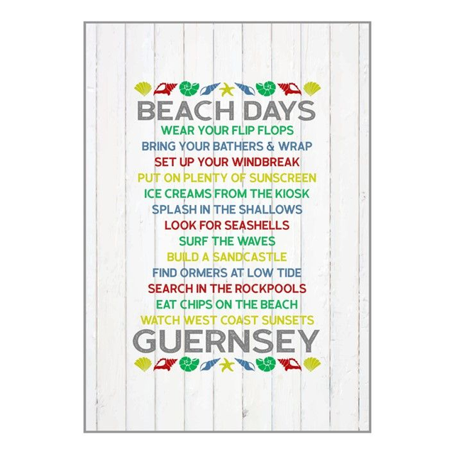 002 TEA TOWEL - BEACH RULES [MULTI] TEA TOWEL