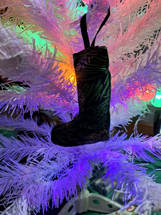 Déco de sapin botte 