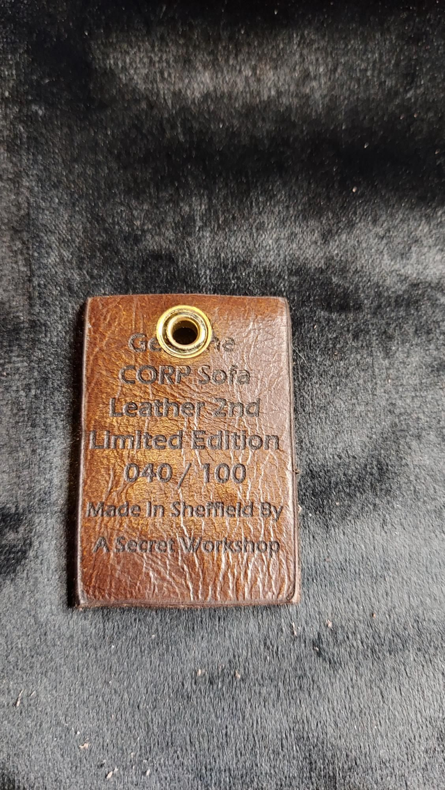 040 / 100 2nd Limited Edition Genuine CORP SOFA Leather Keyring