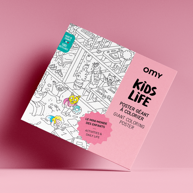 Coloring Poster - KIDS LIFE 100x70 | OMY