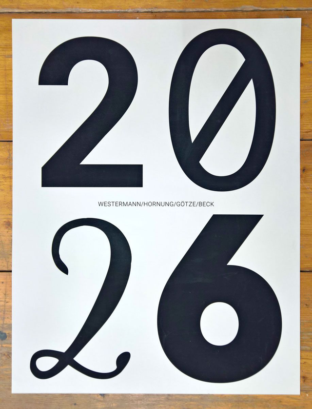 2026 Original-Grafik-Kalender: Beck-Götze-Hornung-Westermann
