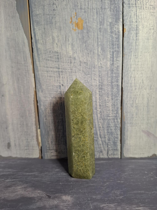 Green Rutilated Quartz Tower 
