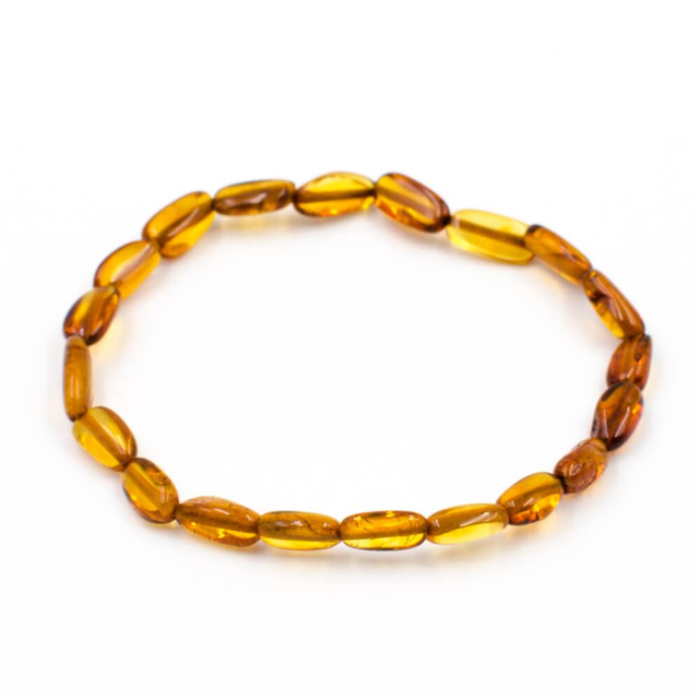 Bracelet femme Ambre Perles Ovales