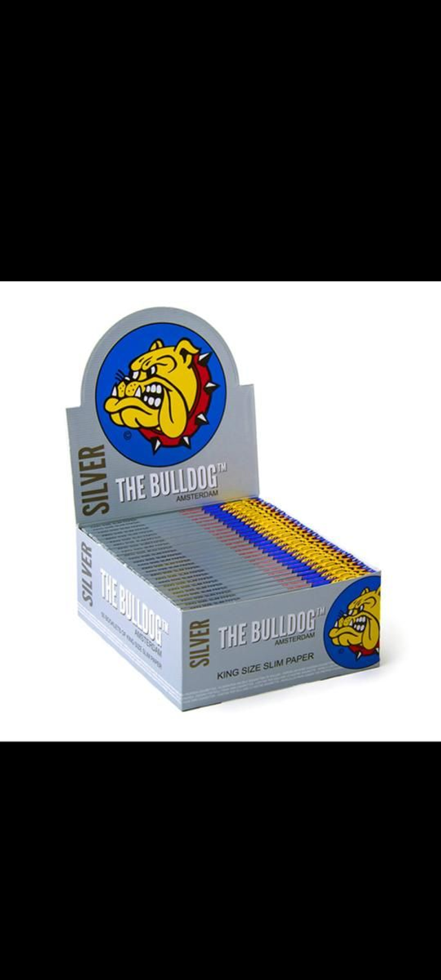 The Bulldog Original Silver King Size Slim Rolling Papers

