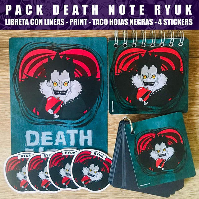 Pack Libreta anillada Ryuk